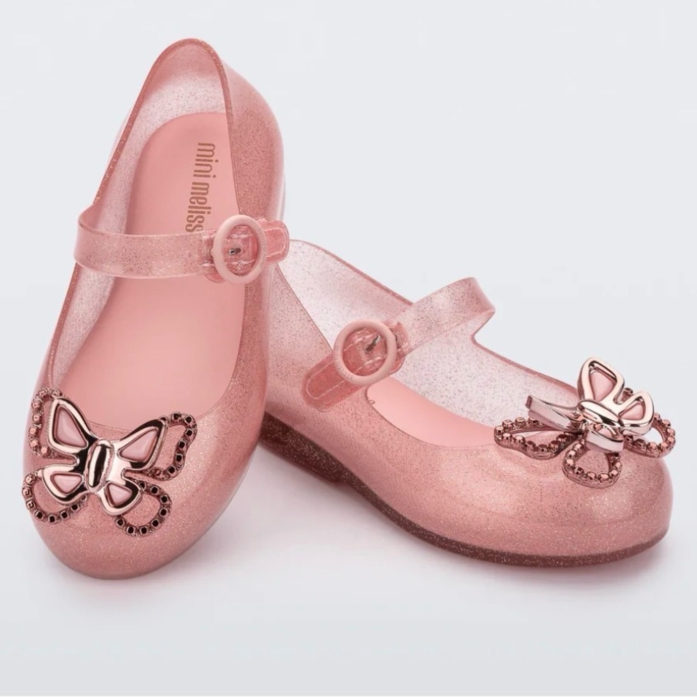 Mini Melissa Sweet Love Butterfly Shoes - Toddler size 10